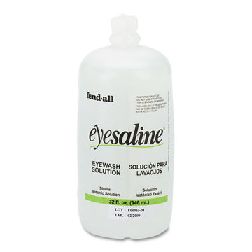 Honeywell Fendall Eyesaline Eyewash Saline Solution Bottle Refill, 32 Oz Bottle freeshipping - TVN Wholesale
